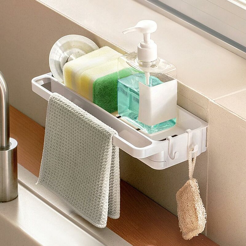 foto del prodotto fortuneville organizzatore per lavello organizzatori da cucina supporto per paglietta organizzatore per paglietta accessori per lavello da cucina