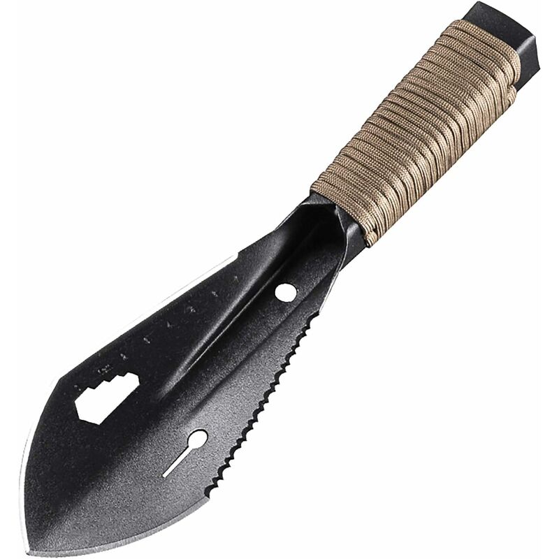 foto del prodotto fortuneville pala da campeggio, 8 in 1 gadget da campeggio multiuso pala da giardino pala militare pala da trekking pala da sopravvivenza per