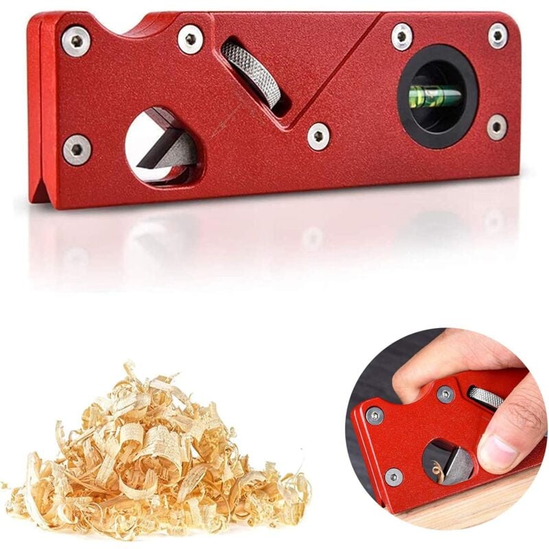 foto del prodotto fortuneville piccola pialla per utensili per la lavorazione del legno pialla a smusso in metallo a mano artigianato in legno strumento per levigare