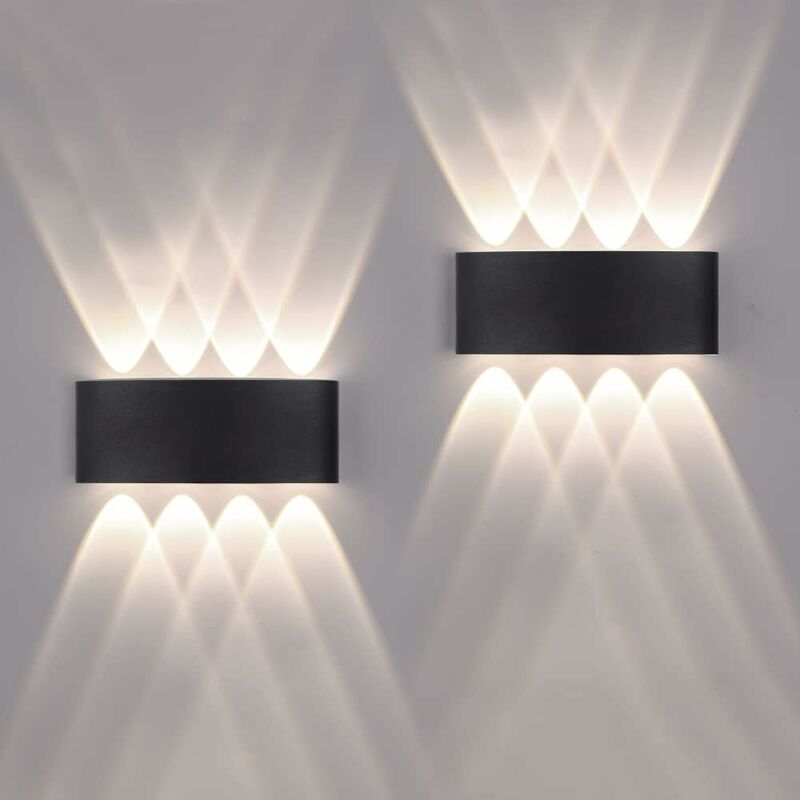 foto del prodotto fortuneville pieces applique a led per esterni interni 12w 1200lm ip65 impermeabile su e gi lampade da parete moderne in alluminio con bagliore su