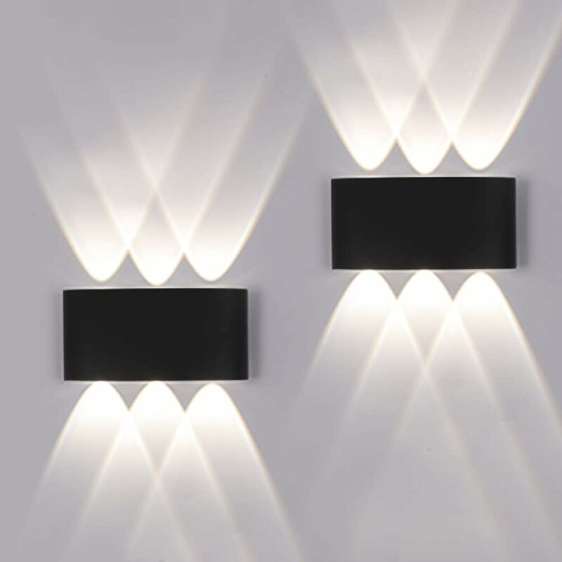 foto del prodotto fortuneville pieces applique a led per esterni interni 12w 1200lm ip65 impermeabile su e gi lampade da parete moderne in alluminio con bagliore su