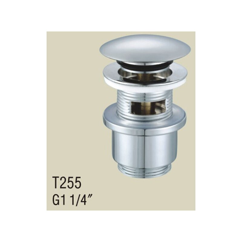 foto del prodotto fortuneville piletta modello click clack con troppopieno tecom ptbct cromo