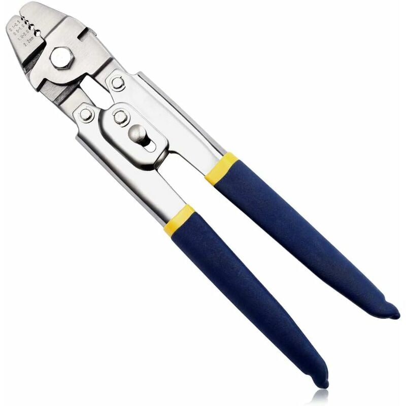foto del prodotto fortuneville pinza a crimpare da 10 pollici pinza a crimpare in acciaio inossidabile per lenza manicotti a crimpare in alluminio rame 0,1 mm 2,2 mm