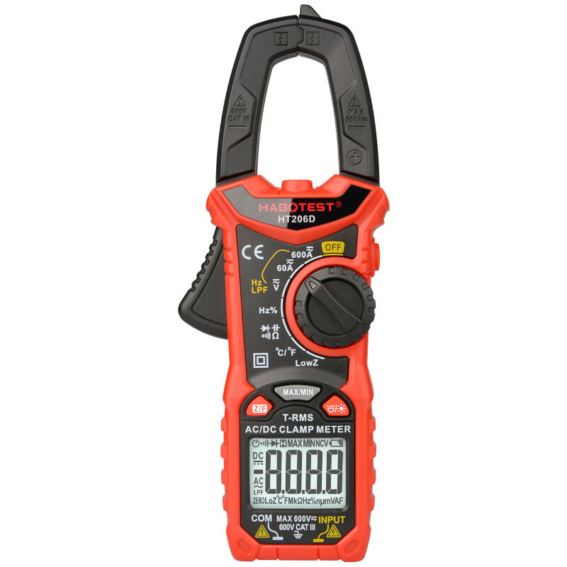 foto del prodotto fortuneville pinza amperometrica digitale monopezzo ht206d multimetro professionale ad alta precisione pinza amperometrica digitale intelligente ac