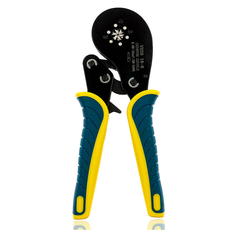 foto del prodotto fortuneville pinza per capicorda per tubi capacit di crimpatura 0,08 16mm pinza per capicorda gialla, verde