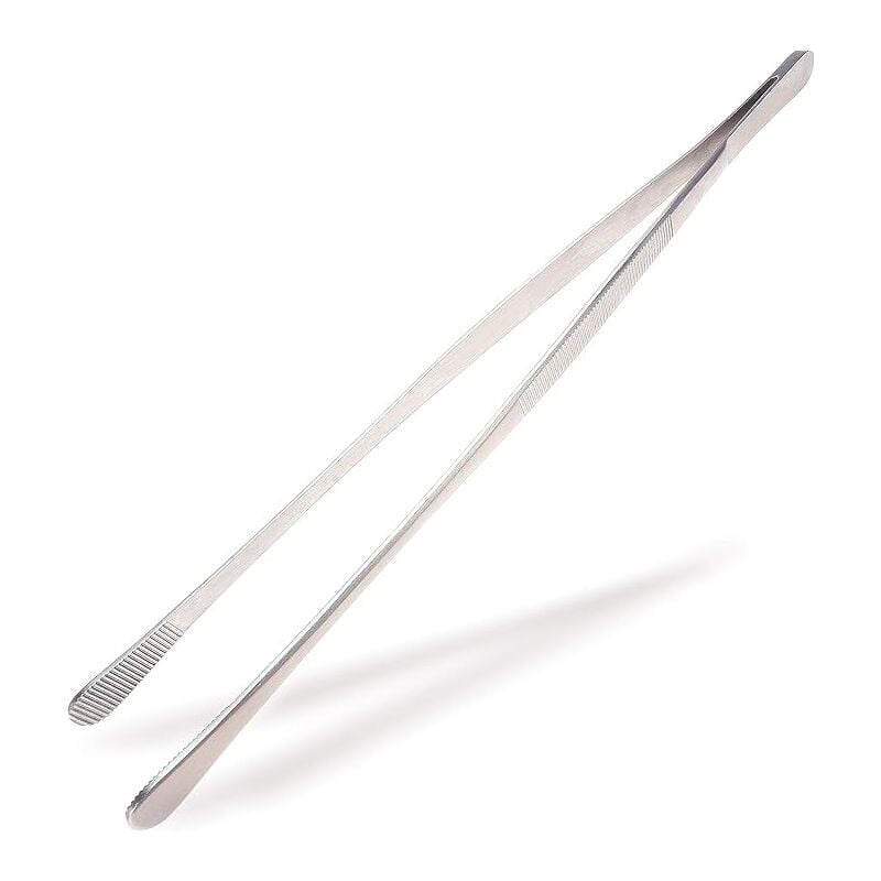 foto del prodotto fortuneville pinze per barbecue lunghe in acciaio inossidabile 30 cm pinzette da cucina in acciaio inossidabile utilizzabili come pinze per carne