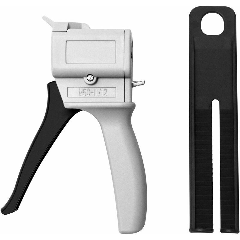 foto del prodotto fortuneville pistola erogatrice di resina epossidica da 50 ml, pistola erogatrice di miscelazione per miscelazione di colla, rapporto 1 1 1 2,