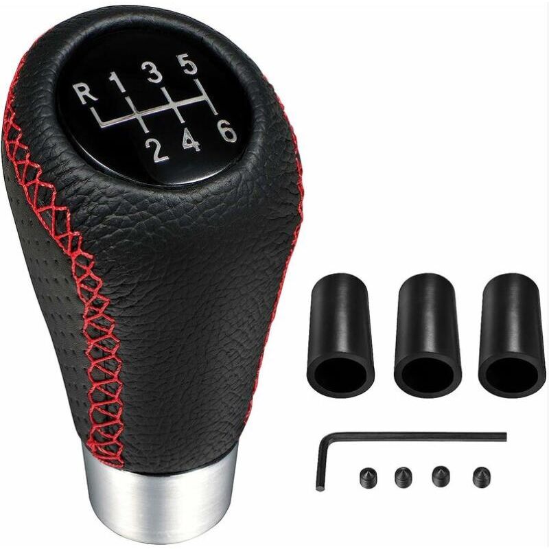 foto del prodotto fortuneville pomello del cambio universale in pelle a 6 velocit , parti di messa a punto dell auto