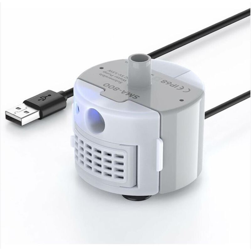 foto del prodotto fortuneville pompa per fontana per animali domestici con luce led, ultra silenziosa, lunga durata, impermeabile ip68