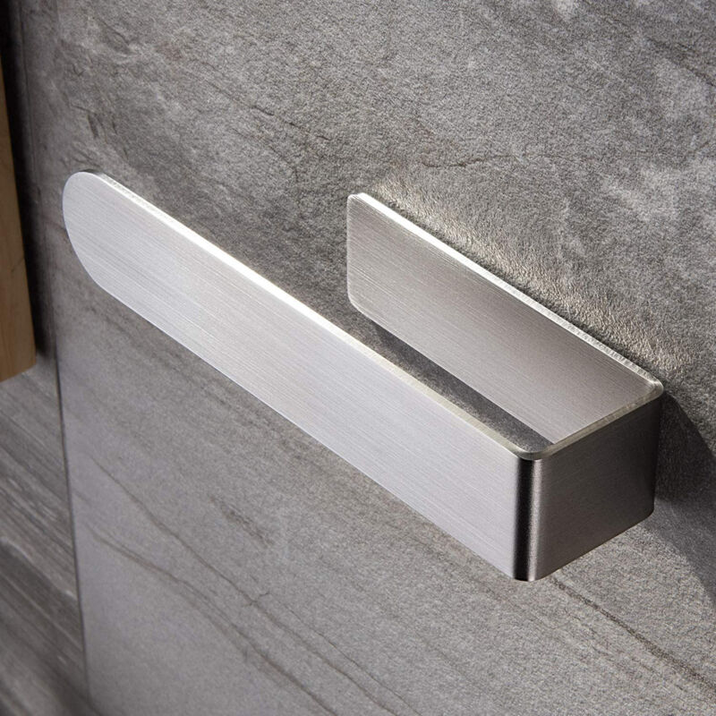 foto del prodotto fortuneville porta asciugamani in due pezzi porta asciugamani autoadesivo in acciaio inossidabile per bagno porta asciugamani da cucina senza