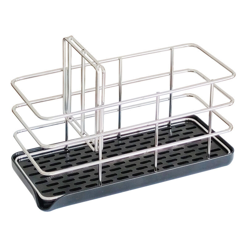 foto del prodotto fortuneville porta spugne da cucina, portaoggetti porta spugne da cucina organizzatore per un la place acciaio inox, porta spugne da lavello a