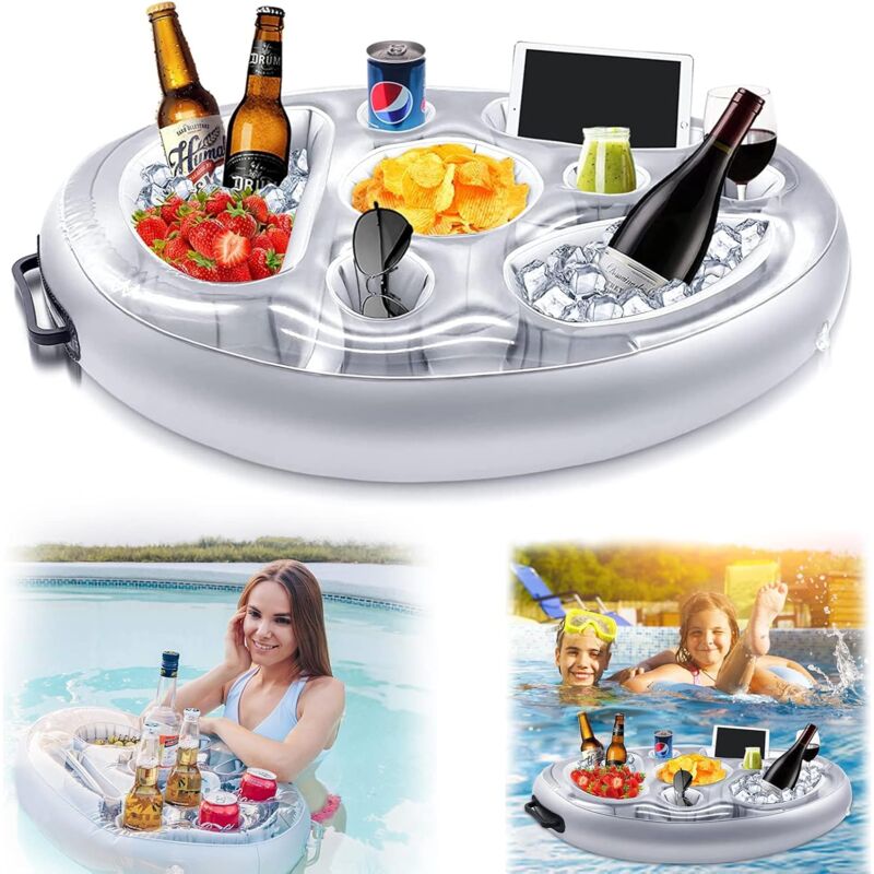 foto del prodotto fortuneville - portabibite gonfiabile,gonfiabili piscina portabicchieri portabicchieri gonfiabili galleggianti portabicchieri galleggiante festa per