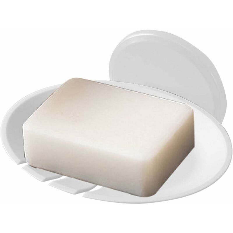 foto del prodotto fortuneville portasapone autodrenante, portasapone senza punch portasapone con scarico, dispenser sapone per bagni e cucine senza forare
