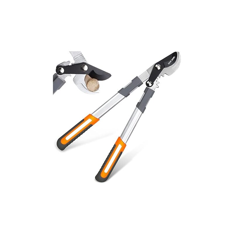 foto del prodotto fortuneville potatore bypass 45 cm, con sistema di taglio ad ingranaggi, per tagliare rami di spessore superiore a 30 mm, lama in acciaio sk 5 e