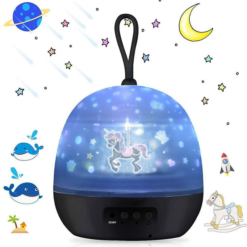 foto del prodotto fortuneville proiettore per cielo stellato, luce notturna 4 in 1 led proiettore per cielo stellato e luce per proiettore per onde marine, luce