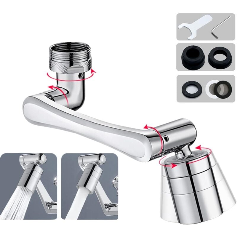foto del prodotto fortuneville prolunga rubinetto, prolunga rubinetto, aeratore rubinetto girevole, ugello rubinetto 1440 , prolunga rubinetto cucina, prolunga