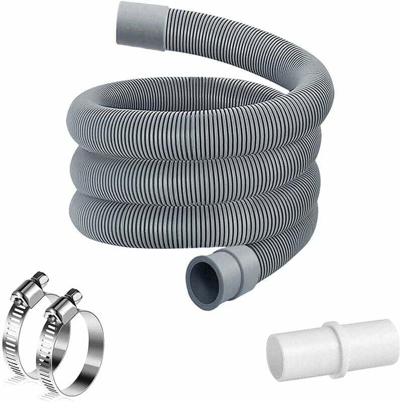 foto del prodotto fortuneville prolunga tubo acqua lavatrice 2m, prolunga tubo flessibile lavastoviglie, tubo lavatrice, kit prolunga flessibile scarico universale