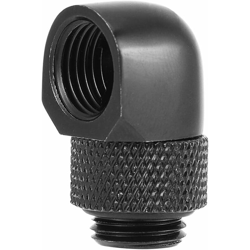foto del prodotto fortuneville raccordo a gomito a 90 gradi, connettore a due contatti pc g1 4 raffreddato ad acqua raccordo a gomito compatto e flessibile, tubo