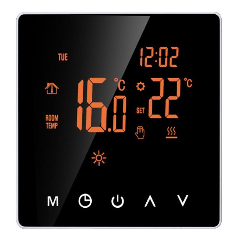 foto del prodotto fortuneville regolatore di temperatura intelligente riscaldatore di acqua gas lcd programmabile settimanale regolatore di temperatura digitale