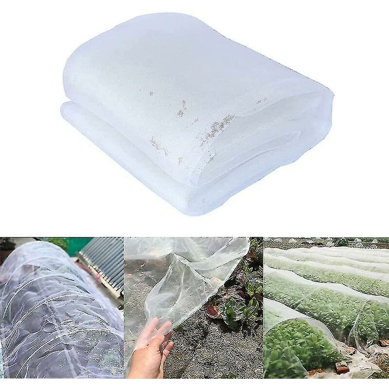 foto del prodotto fortuneville rete da giardino, 2,5 x 10 m, rete da giardino per piante, rete protettiva contro insetti, verdure