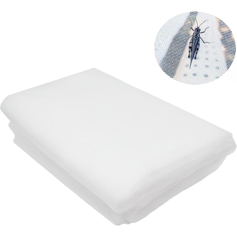 foto del prodotto fortuneville rete da giardino, rete anti insetti 10 x 2,5 m, rete anti insetti per orto, rete anti insetti a maglia fine per proteggere piante,