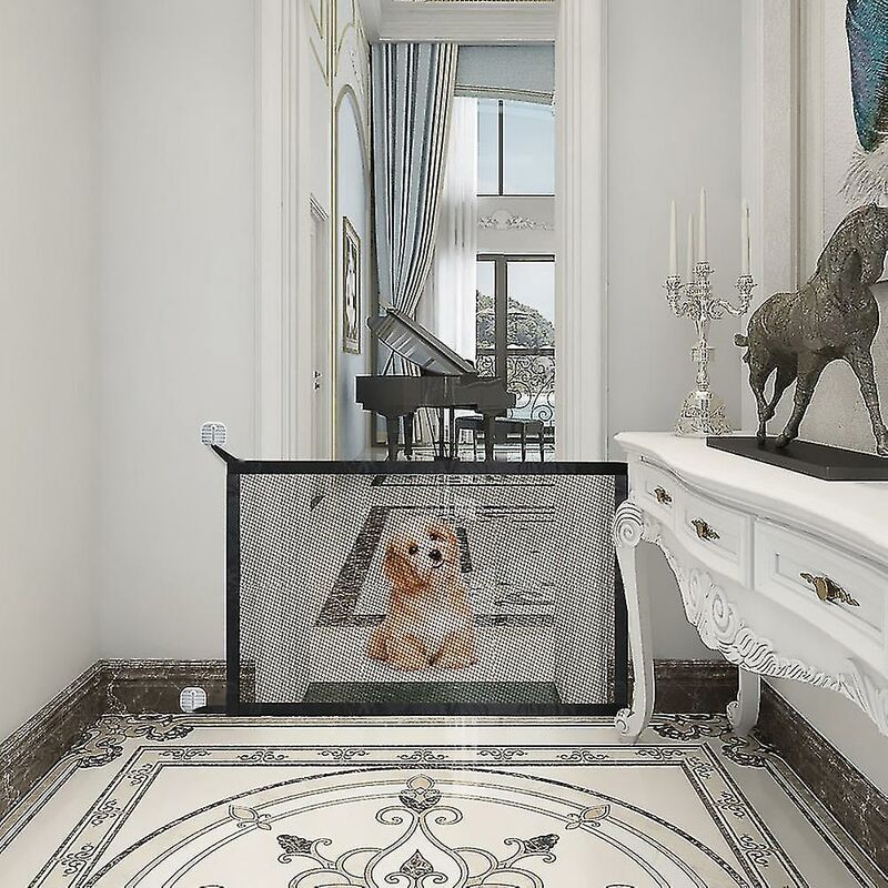 foto del prodotto fortuneville rete di protezione per scale per recinzione per animali domestici larghezza regolabile porta per cani magica per uso domestico