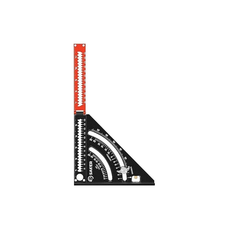 foto del prodotto fortuneville righello triangolare in lega di alluminio misura quadrata righello triangolare pieghevole strumento di layout del misuratore di layout