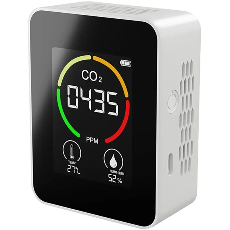 foto del prodotto fortuneville rilevatore di anidride carbonica co2 3 in 1 misuratore di co2 termoigrometro umidit monitor di qualit dell aria intelligente
