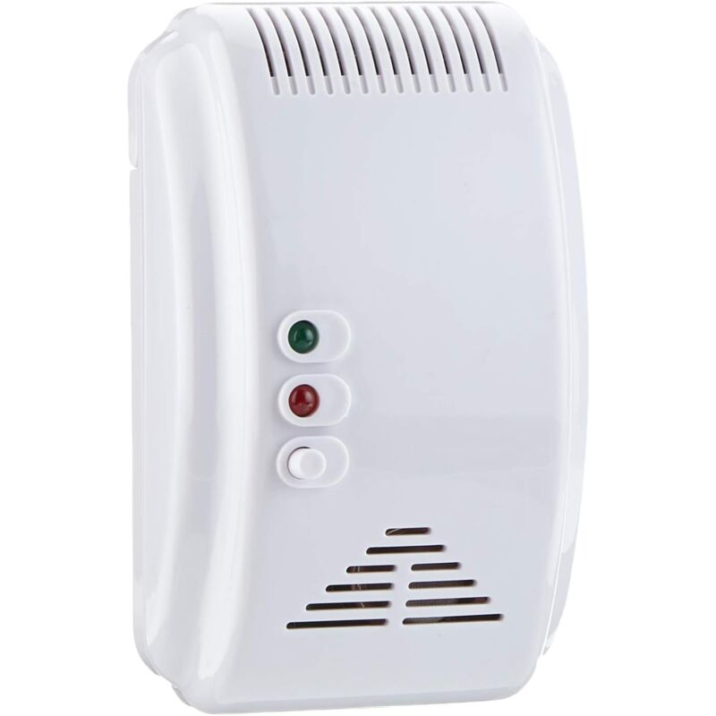 foto del prodotto fortuneville rilevatore di gas, gas naturale, sensore di perdite di gas, rilevatore di gas butano metano propano, avviso luce stroboscopica,
