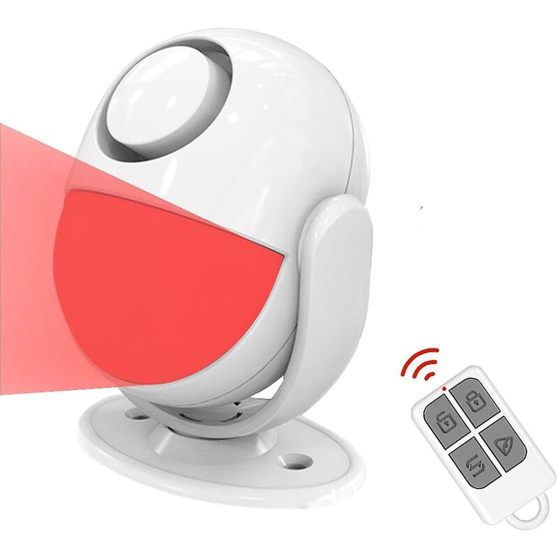 foto del prodotto fortuneville rilevatore di movimento allarme senza fili con sirena infrarossi batteria usb