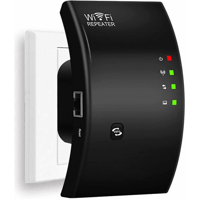 foto del prodotto fortuneville ripetitore wifi, potente amplificatore wifi, extender wifi n300, amplificatore di segnale wifi, 1 porta ethernet, copre fino a 200 ,