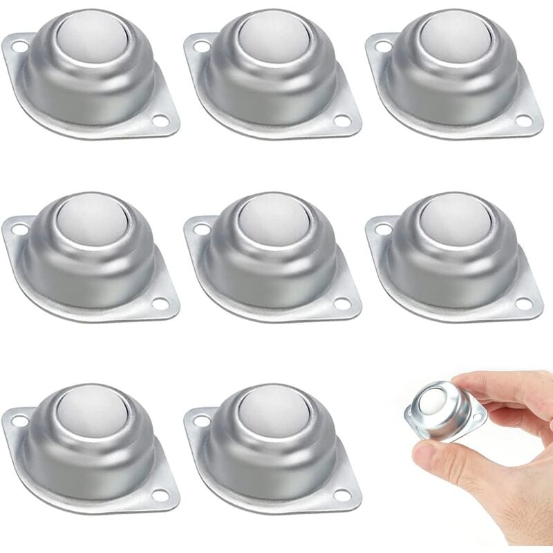 foto del prodotto fortuneville rotelle a sfera, rotelle per mobili di trasferimento, rotelle a sfera in nylon, rotelle a sfera in nylon e acciaio inossidabile,