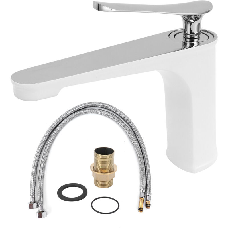 foto del prodotto fortuneville rubinetto acqua calda e fredda da sottopiano monoforo per lavabo bagno g3 8