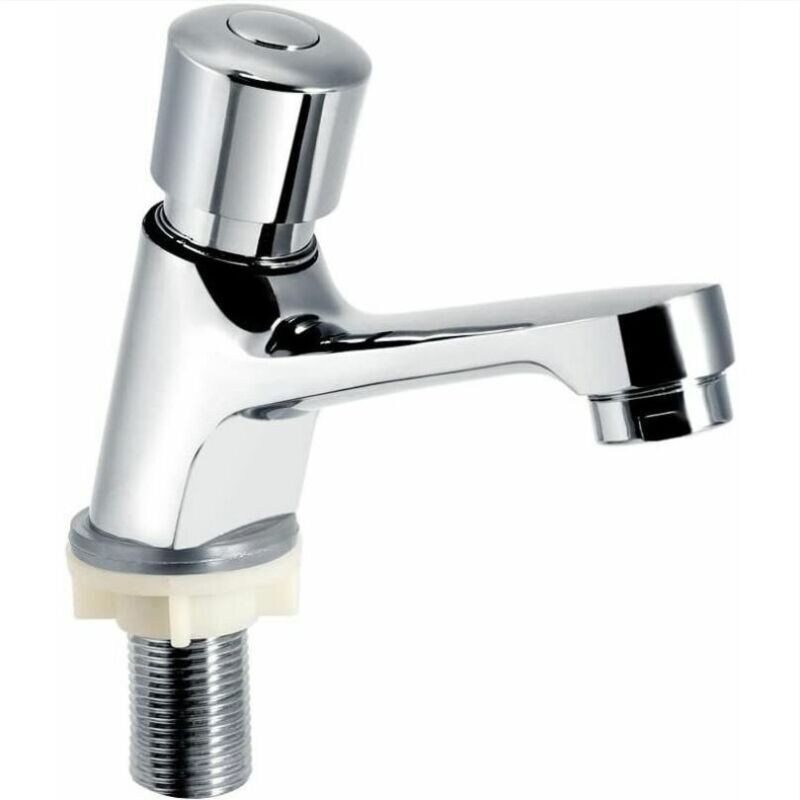 foto del prodotto fortuneville rubinetto del flusso del tempo di chiusura automatica cromato ritardo del tempo di risparmio dell acqua rubinetto del lavandino del