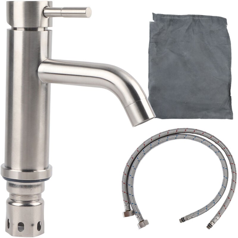 foto del prodotto fortuneville rubinetto per lavabo monocomando rubinetto per bagno in acciaio inossidabile per lavabo per lavanderia