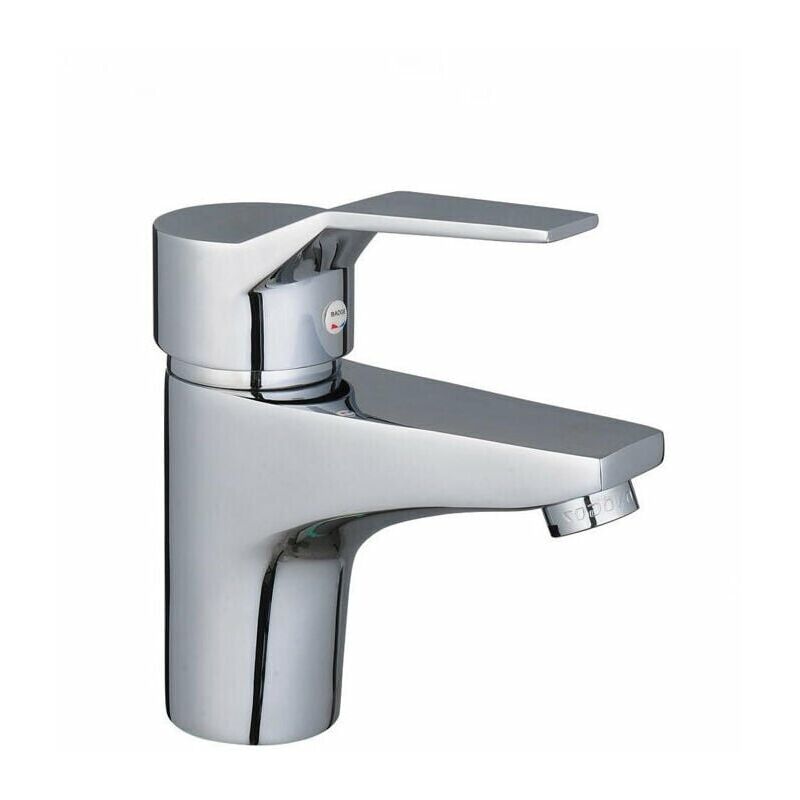 foto del prodotto fortuneville rubinetto per lavabo monoforo mobiletto del bagno caldo e freddo lavandino del bagno lavandino da appoggio per bagno rubinetto per la