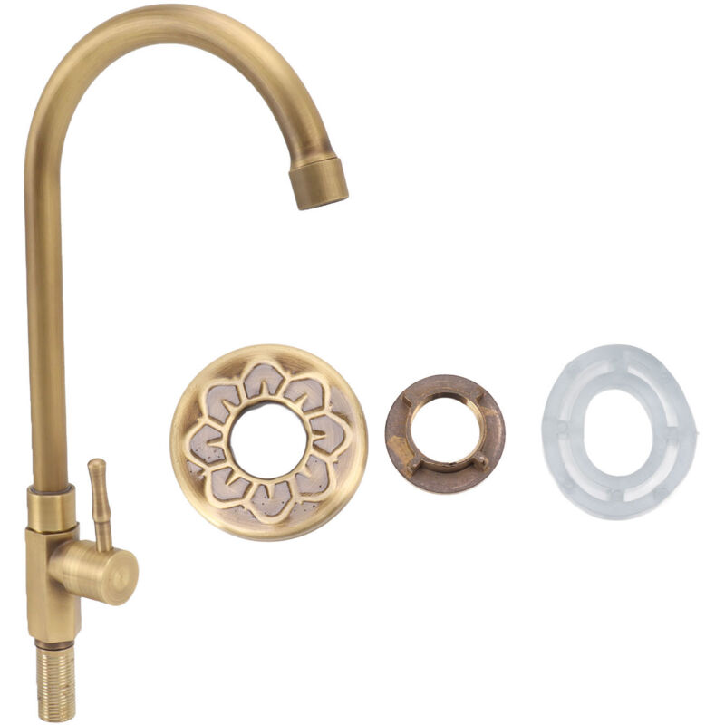 foto del prodotto fortuneville rubinetto per lavandino del bagno in ottone antico miscelatore per lavabo monocomando rubinetto per bagno a prova di spruzzi per uso