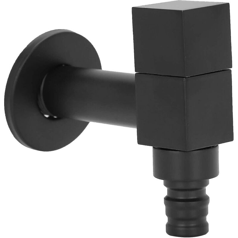 foto del prodotto fortuneville rubinetto quadrato, rubinetto della lavatrice con rubinetto singolo per acqua fredda in rame