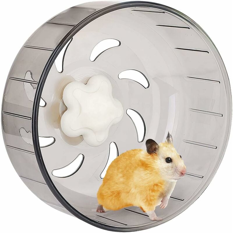 foto del prodotto fortuneville ruota da corsa per criceti, plastica acrilica super silenziosa da 13 cm per piccoli animali domestici