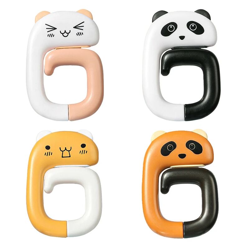 foto del prodotto fortuneville sacchetto di plastica portatile da viaggio simpatico animale appeso gancio decorazione orologio portafoglio borsa gancio appendiabiti