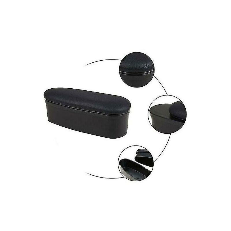 foto del prodotto fortuneville scatola bracciolo nera porta accessori porta gomito sinistro portaoggetti organizer