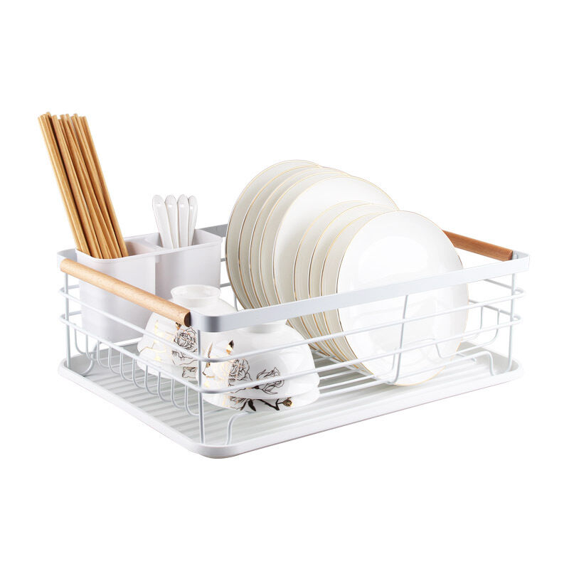 foto del prodotto fortuneville scolapiatti con scolapiatti e supporto, 41,5x 30,5 x 14 cm, bianco