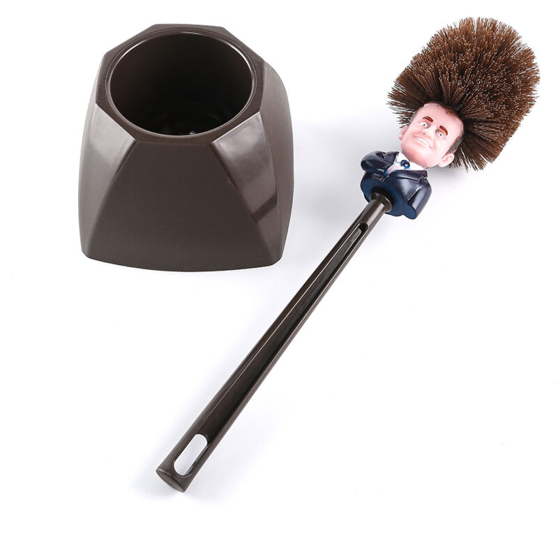 foto del prodotto fortuneville scopino per wc con setole morbide per una pulizia profonda scopino in plastica per bagno 36 8 cm 14,17 3,14 pollici
