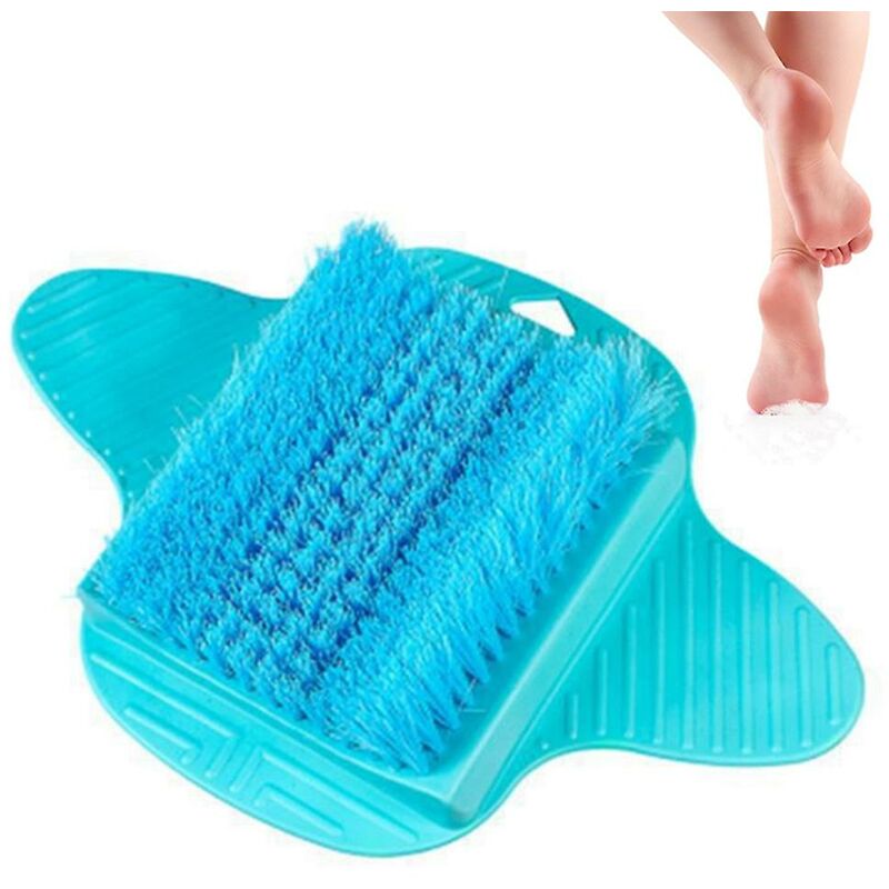 foto del prodotto fortuneville scrubber per piedi doccia con pietra pomice, pulizia dei piedi, levigante, esfoliante e massaggiatore senza piegarsi, piedi morti e
