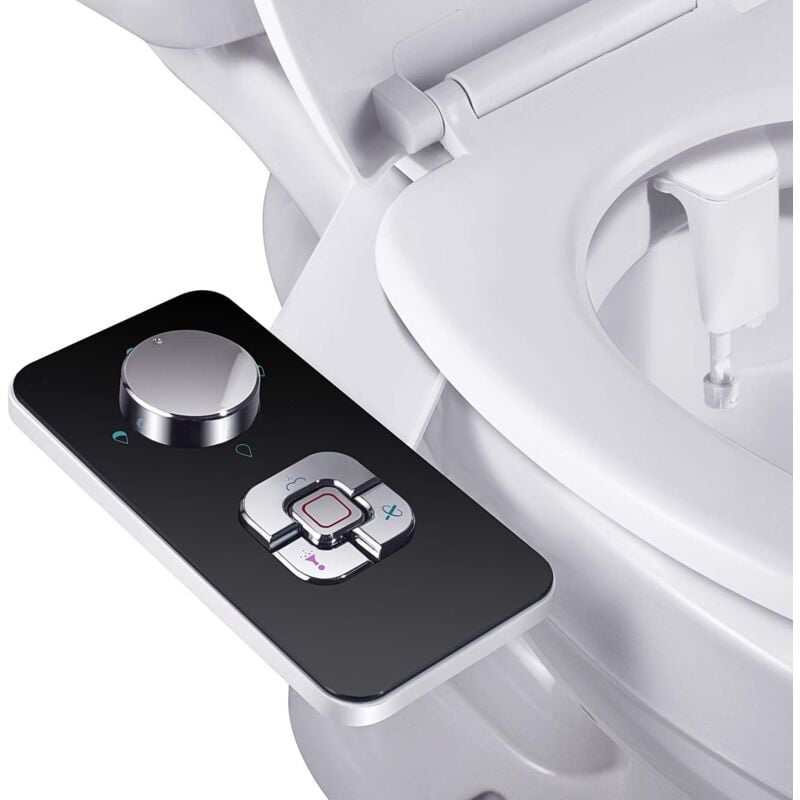 foto del prodotto fortuneville sedile wc con acqua fredda, doccetta bidet, attacco non elettrico, autopulente, pressione dell acqua regolabile, scarico fresco,