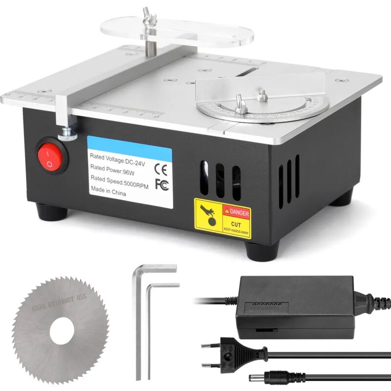 foto del prodotto fortuneville sega da tavolo mini sega da tavolo sega da tavolo mobile sega circolare elettrica sega da tavolo da 96 watt controllo della velocit a