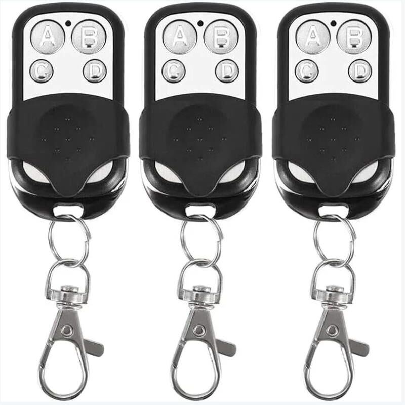 foto del prodotto fortuneville set 3 telecomandi universali per cancelli automatici frequenza 433,92 mhz codice fisso, 4 pulsanti per comandare fino a 4 porte