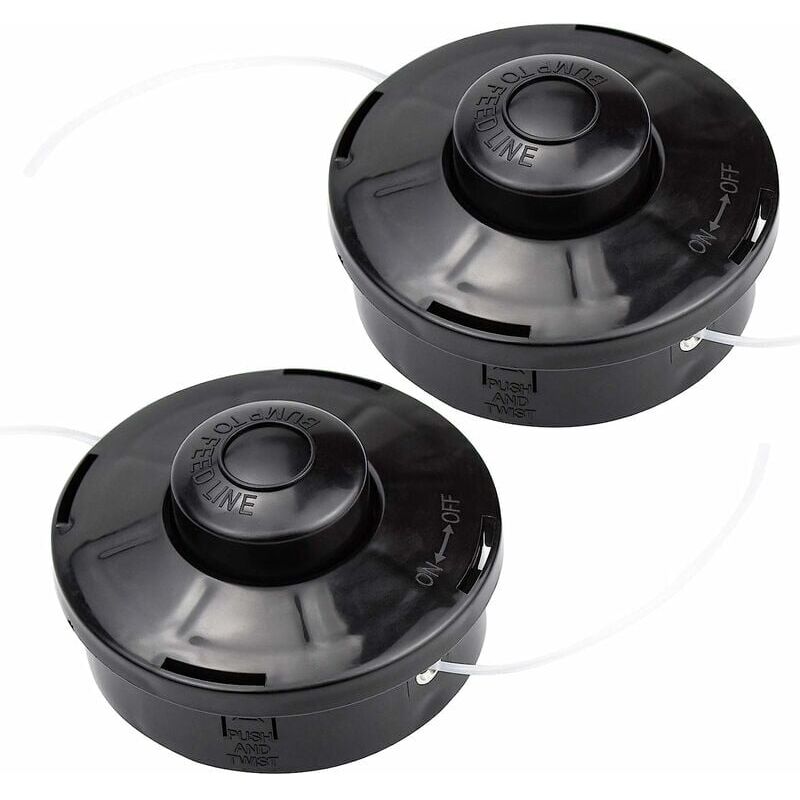 foto del prodotto fortuneville set di 2 testine universali per decespugliatore, bobina di ricambio in nylon per decespugliatore, testina trimmer m10 x 1,25 per