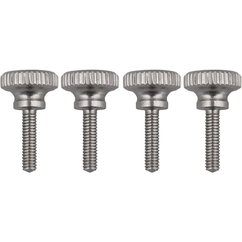 foto del prodotto fortuneville set di 4 viti a testa zigrinata in acciaio inossidabile m2,5 x 10 mm