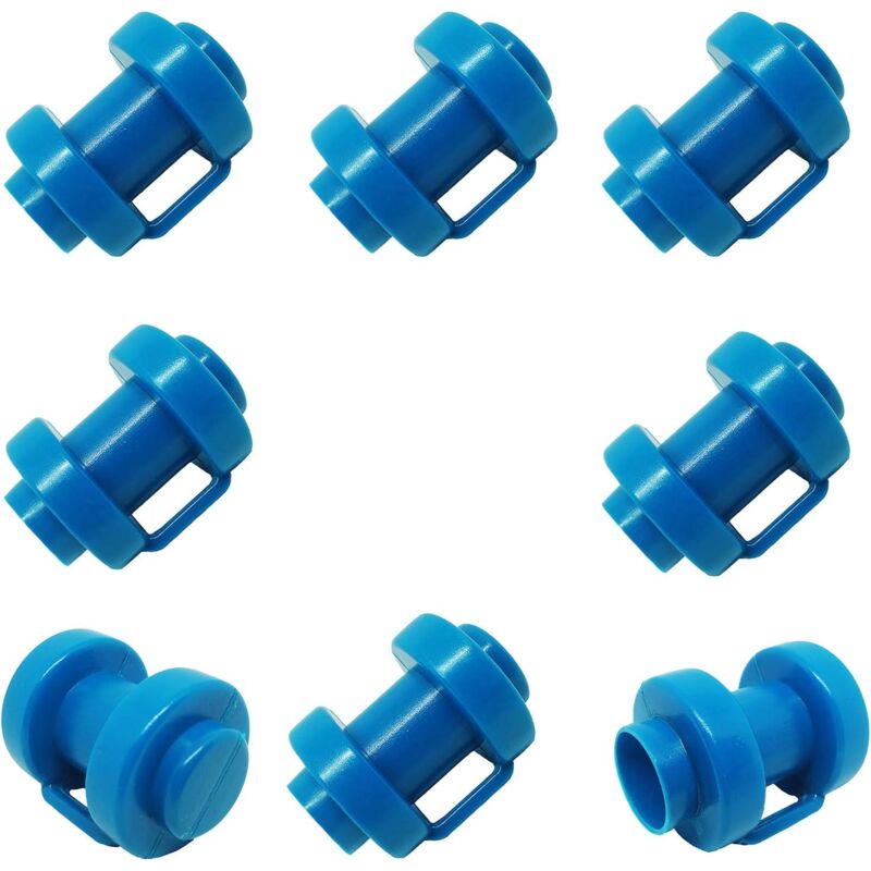 foto del prodotto fortuneville set di 8 tappi terminali per palo trampolino per palo rete trampolino 25 mm, tappi terminali particolarmente robusti e resistenti